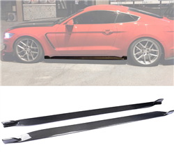 15-23 Ford Mustang S550 Coupe JC Style Side Skirts Carbon Fiber