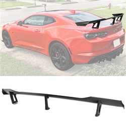 16-23 Chevy Camaro ZL1 1LE Style ABS Unpainted Black Trunk Spoiler