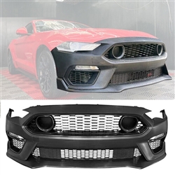 18-23 Ford Mustang Mach 1 Style PP Front Bumper Cover Conversion Unpainted