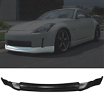 03-05 Nissan 350Z ING-S Style Front Bumper Lip Spoiler Unpainted Black PU
