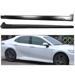 2018-2023 Toyota Camry  Matte Black PP Side Skirts Extension