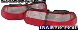 Honda Civic 92-95 2/4 Door Red/Clear Tail