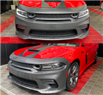 15-22 Charger PP Front Bumper w SRT Upper Lower Grille Foglight Cover