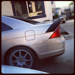 01-05 Honda Civic 2dr Flush Mount Trunk Spoiler Wing 3pc