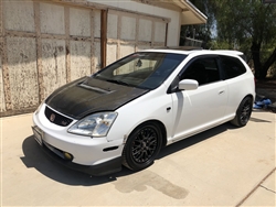 Carbon Fiber Hood N 1 Style for Honda Civic (Si) Hatchback 02-05