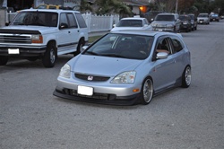 USDM air walker style front lip for HONDA EP 02-05 CIVIC SI