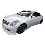 2003-2007 Infiniti G35 2Dr Invader Side Skirts