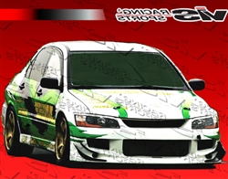 2003-2007 Mitsubishi Evo 8/9 4Dr Js Front Bumper