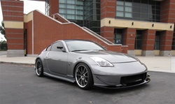 2003-2008 Nissan 350Z 2Dr N Spec Front Bumper with Canards ( Ings Type E Long Nose replica )