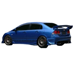 2006-2011 Honda Civic 4Dr Ballistix Side Skirts
