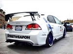 2006-2008 Honda Civic 4Dr J Speed  Carbon Fiber Rear Lip ( js style )