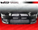2008-2014 Mitsubishi Evo 10 Oem Style Carbon Fiber Front Bumper Cover