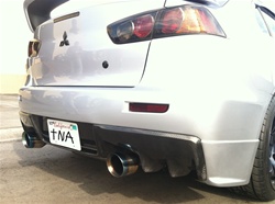 2008-2013 Mitsubishi Evo 10 Oem Style Carbon Fiber Rear Center Bumper Diffuser