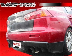 2008-2013 Mitsubishi Evo 10 Rally Style Carbon Fiber Rear Add-On Aprons 2 Pieces
