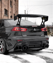 2008-2015 Mitsubishi Evo 10 Ultra V Rear Bumper " varis ultimate rear style "
