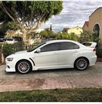 2008-2013 MITSUBISHI LANCER EVOLUTION EVO X 10 VARIS STYLE SIDE SKIRTS