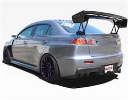2008-2015 Mitsubishi Evo 10 Vtx Carbon Fiber Spoiler Straight mount