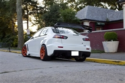2008-2015 Mitsubishi Evo 10 Voltex style  Carbon Fiber Spoiler V mount