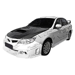 2008-2014 Subaru Wrx 4Dr Rally Side Skirts