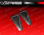 2009-2016 Nissan Skyline R35 Gtr Oem Style Carbon Fiber Hood Scoops