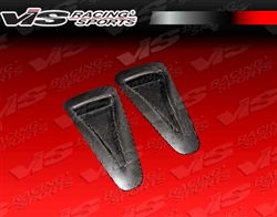 2009-2016 Nissan Skyline R35 Gtr Oem Style Carbon Fiber Hood Scoops