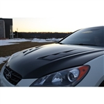 2010-2012 Hyundai Genesis Coupe Terminator Gt Carbon Fiber Hood