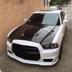 2011-2014 Dodge Charger 4Dr Srt Carbon Fiber Hood