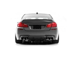 11-16 BMW 5 Series F10 M-Tech M-Sport Rear Diffuser V Style Gray Primer
