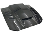 2013-2014 Ford Mustang Terminator Style Carbon Fiber Hood