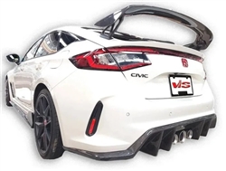 Carbon Fiber Rear Diffuser RS Style For Honda Civic FL5 Type R 2023-2024