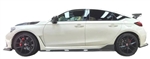 Carbon Fiber Side Splitter RS Style For Honda Civic FL5 Type R 2023-2024