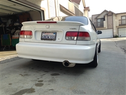 1996-2000 Honda Civic 2Dr Coupe Custom Flushmount Wing With Light