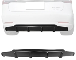 2017-2023 Tesla Model 3 V Style Unpainted Rear Bumper Lip Diffuser