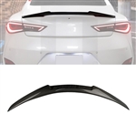 17-22 Infiniti Q60 2nd CV37 Trunk Spoiler M4 Style Carbon Fiber Rear Wing