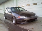 HONDA 92-95 CIVIC 2dr/hb BYS style FRONT LIP Carbin Fiber