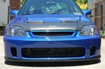 BYS style civic bumper fiberglass / carbon fiber lip 99-00