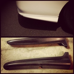 Honda civic 99-00 coupe, sedan Mugen REAR spats/valence