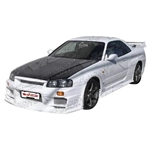 Carbon Fiber Hood OEM Style for Nissan SKYLINE R34 (GTR) 2DR 1999-2001