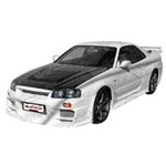 Carbon Fiber Hood Techno R Style for Nissan SKYLINE R34 (GTR) 2DR 1999-2001