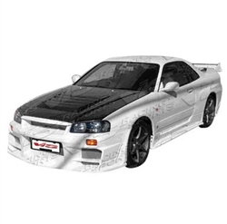 Carbon Fiber Hood Techno R Style for Nissan SKYLINE R34 (GTR) 2DR 1999-2001