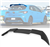 19-22 Toyota Corolla 4DR Hatchback Roof Spoiler Unpainted Black