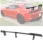 16-23 Chevy Camaro ZL1 1LE Style ABS Unpainted Black Trunk Spoiler