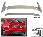 2006-2008 Honda Civic 4 Dr Mugen Trunk Spoiler Wing ABS