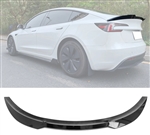 2024 Tesla Model 3 Performance Style Gloss Black Trunk Spoiler ABS