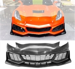 14-19 Chevy Corvette C7 PP Front Bumper Conversion Kits Upgrade To 2019 ZR1