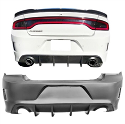 15-22 Dodge Charger PP Rear Bumper Conversion Diffuser Lip