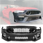18-23 Ford Mustang Mach 1 Style PP Front Bumper Cover Conversion Unpainted