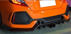 Fits 16-18 Honda Civic CTR Type R 10th-Gen Rear Bumper PP Injection