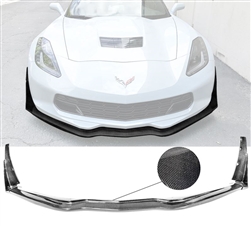 14-19 Chevy Corvette C7 Front Bumper Lip Splitter Carbon Fiber