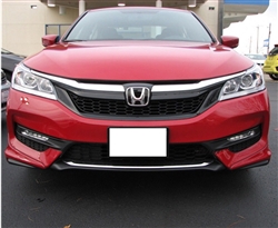Fits 16-17 Honda Accord 4D HFP Style 2PC Front Lip Underbody Spoilers - PU